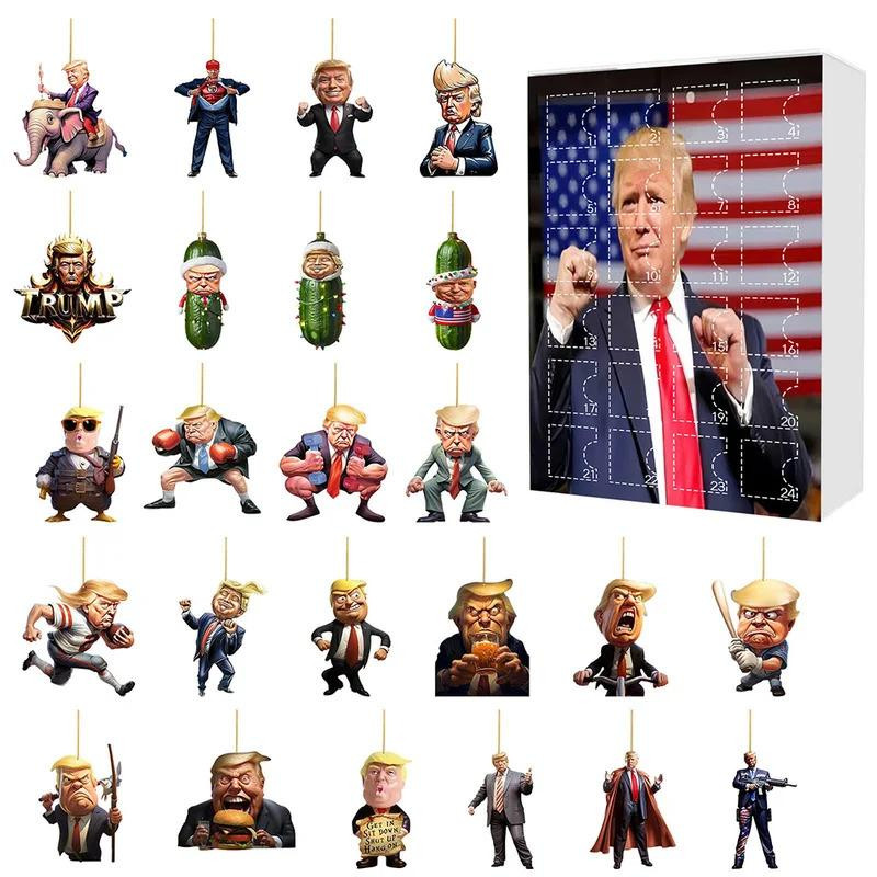 Donald Trump Dancing Advent Calendar 2024 Christmas Ornaments