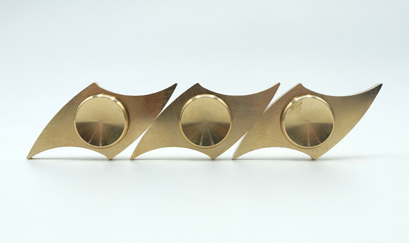 Pointy Sharp Shape Brass Metal Fidget Spinner