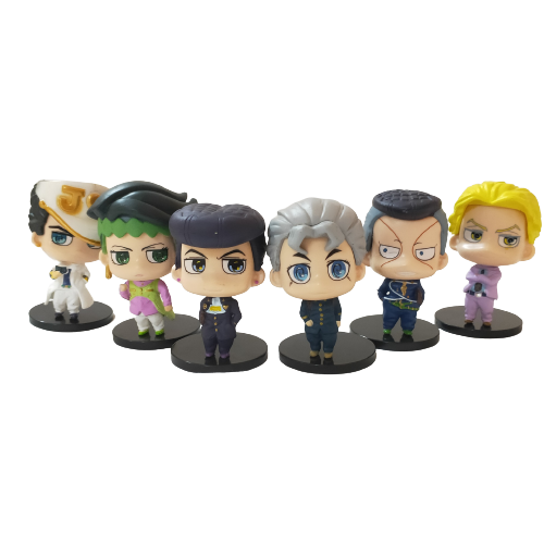 JoJo's Bizarre Adventure Diamond Is Unbreakable Figure Statue 6 Pcs Set
