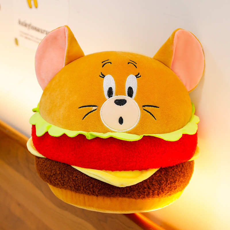 Tom & Jerry Hamburger Jerry Soft Stuffed Plush Multiple Sizes