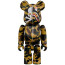 Bearbrick Mastermind vs Bape 400% Yellow Camo Figure 28cm 11.02inches
