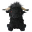 Living Nature Highland Cow Black Plush Toy 25cm 9.8inches