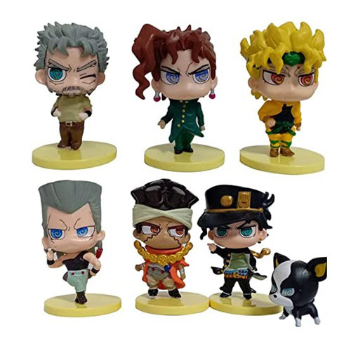 JoJo's Bizarre Adventure Stardust Crusaders Figure Statue 7 Pcs Set