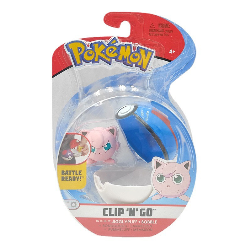 Pokemon Clip N Go Jigglypuff & Poke Ball Toy