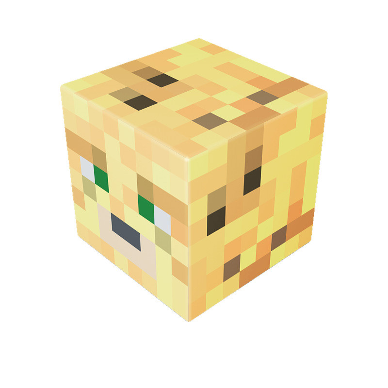 Minecraft Magnetic Ocelot Blocks Kit Toy 3 Pcs Set