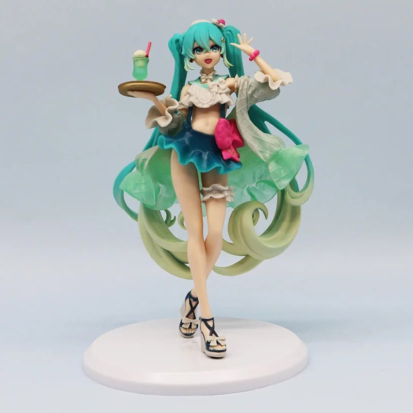 Hatsune Miku Vocaloid Sweet Sweets Melon Soda Float Figure 19cm 7.5inches