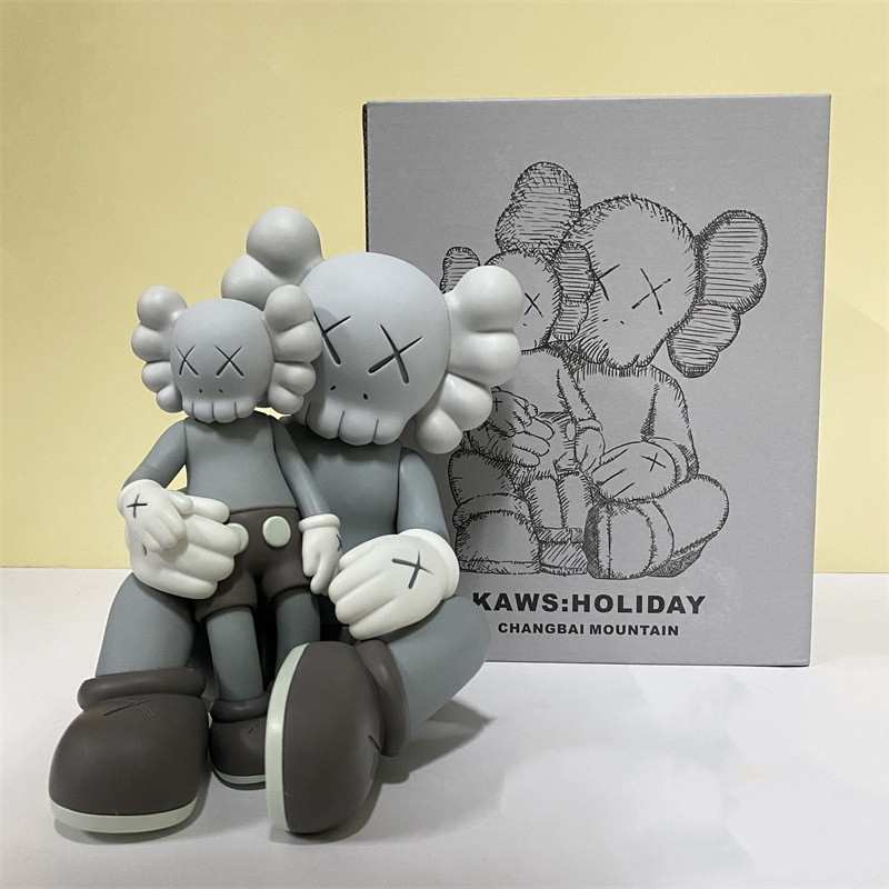 KAWS Holiday Changbai Mountain Vinyl Figure 22cm 8.66inches Grey