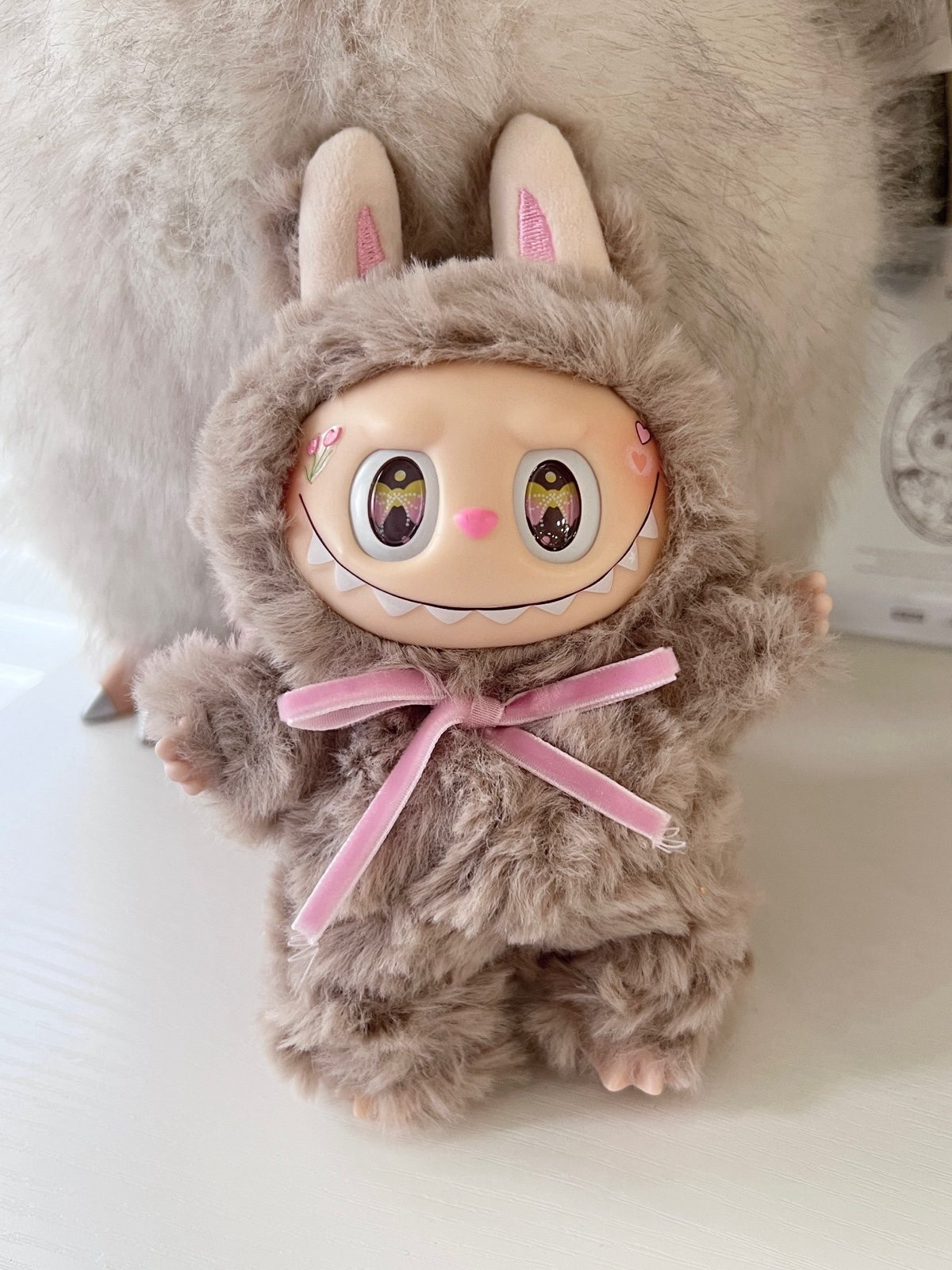 Labubu The Monsters Brown Vinyl Plush Doll 17cm 6.69inches
