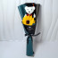 Graduation Bear Plush Sunflower Bouquet 35cm 13.78inches Dark Blue