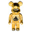 Bearbrick X-Large Sorayama 400% Figure 28cm 11.02inches Gold