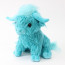 Living Nature Highland Cow Blue Plush Toy 25cm 9.8inches