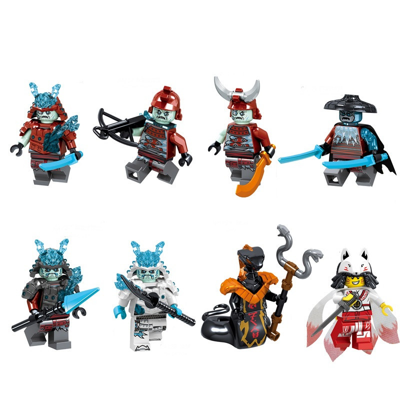 Ninjago Castle Of The Forsaken Emperor Villains Brick Minifigure Custom Set 8 Pcs