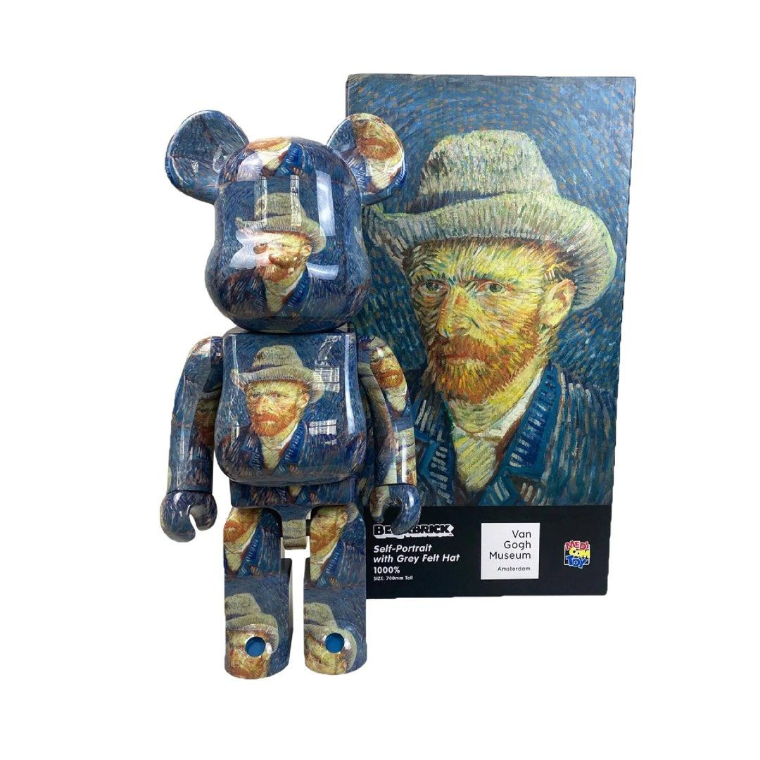 Bearbrick Van Gogh Museum Self Portrait 400% Figure 28cm 11.02inches