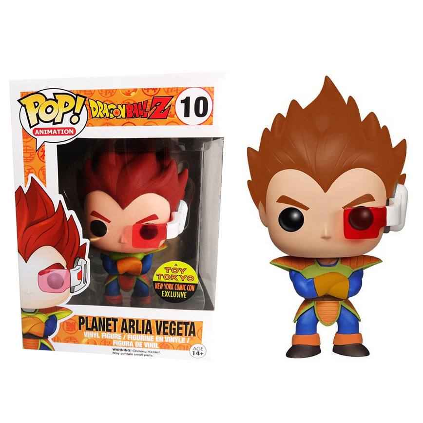 Funko Pop Planet Arlia Vegeta Red Hair #10 Vinyl Figure - Dragonball Z Collection