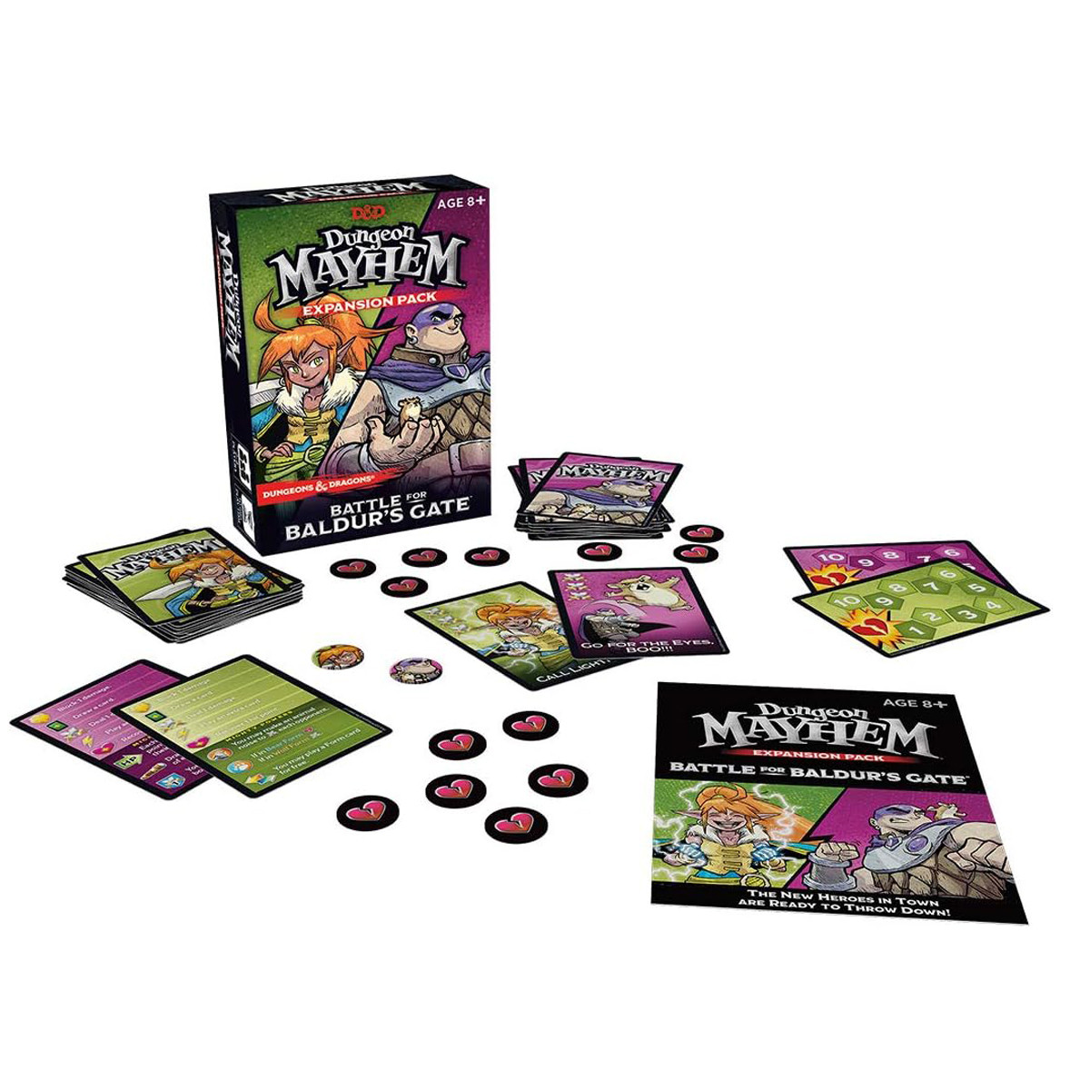 Dungeons & Dragons Dungeon Mayhem Battle for Baldur's Gate Expansion Pack Card Game