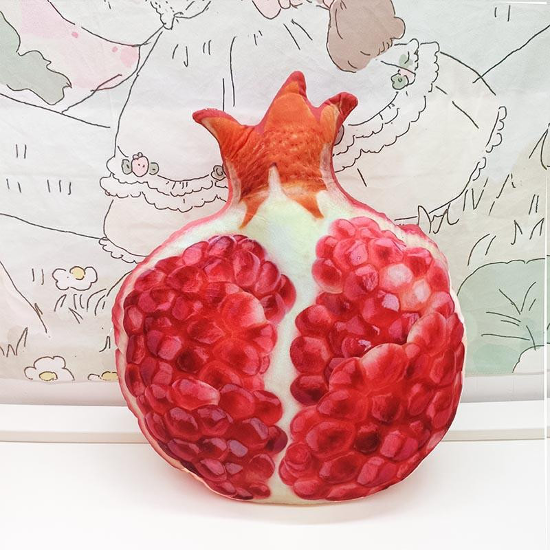 Realistic Fruit Plush Pillow 45cm 17.72inches Pomegranate