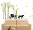Black Horse and Carriage Wall Decal Sticker