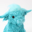 Living Nature Highland Cow Blue Plush Toy 25cm 9.8inches