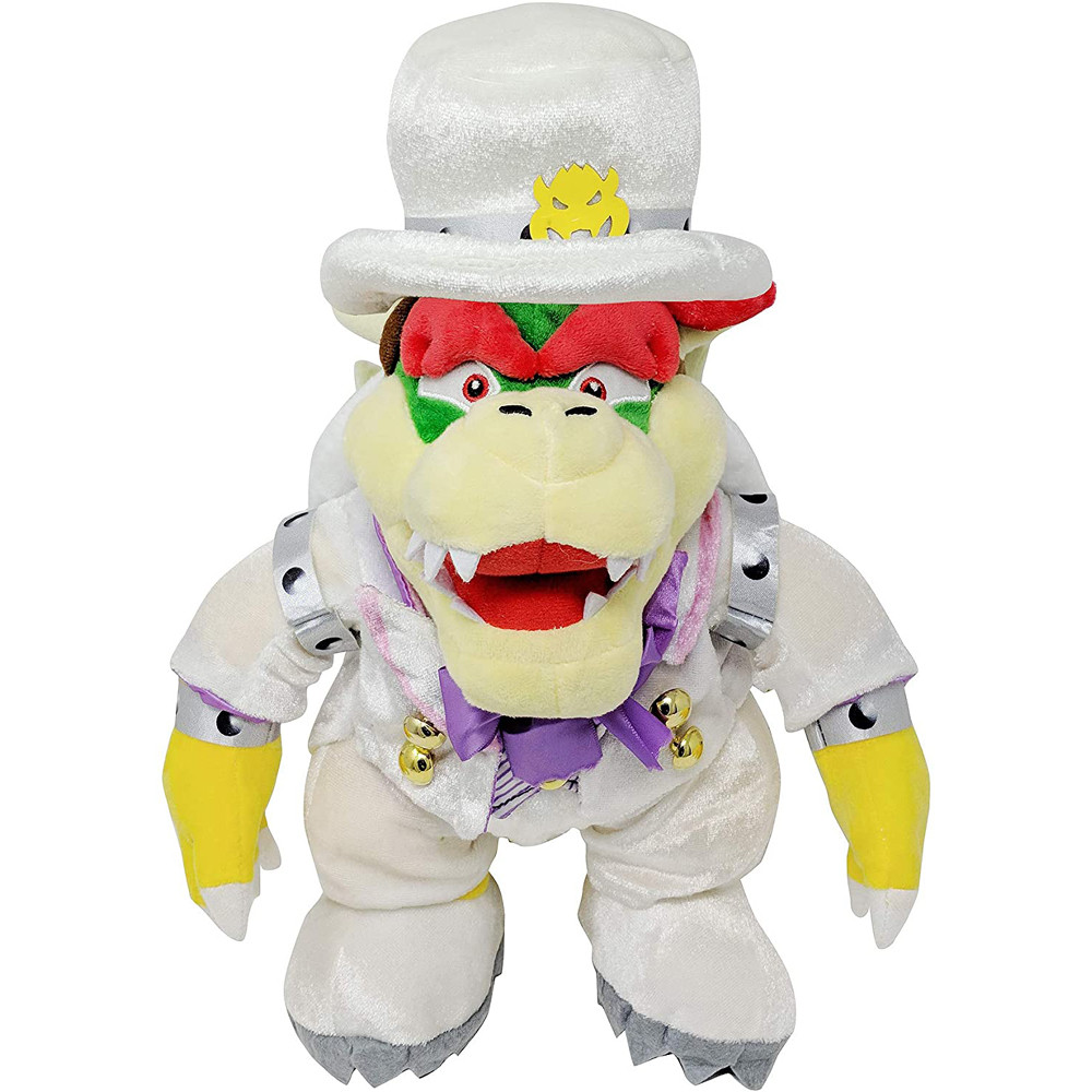 White Wedding Bowser Plush Toy 32cm