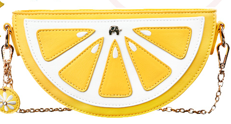 Half Lemon 3D Chain Bag Purse