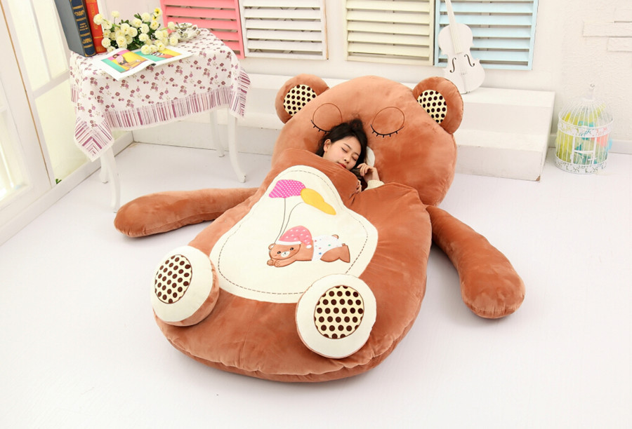 Giant Bear Plush Pillow Bed 200cm 6.5ft