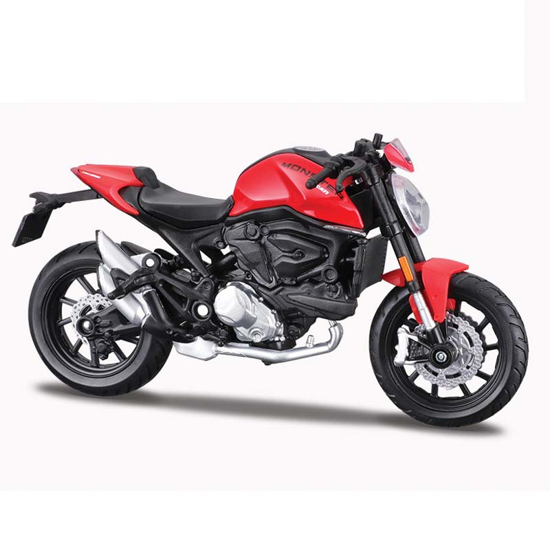 Ducati Monster+ 2021 1:18 Die-cast Alloy Motorcycle Toy Car Model