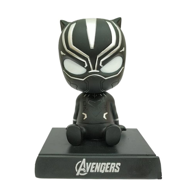 Black Panther Shaking Head Figure Car Decoration Accessories