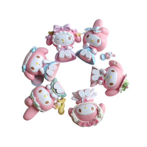 Melody From Sanrio Flower Fairy Figure Statue 6 Pcs Set