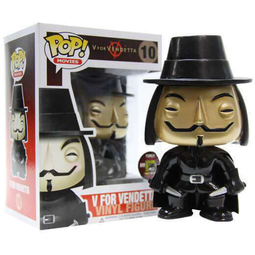Funko Pop V For Vendetta Metallic #10 Vinyl Figure