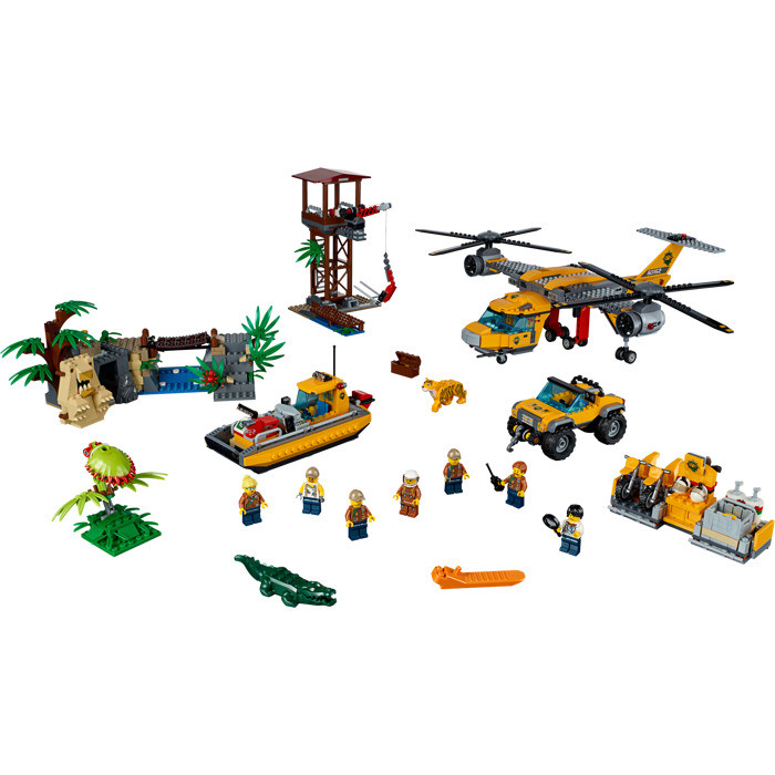 City Jungle Air Drop Helicopter 60162 Brick Building Kit