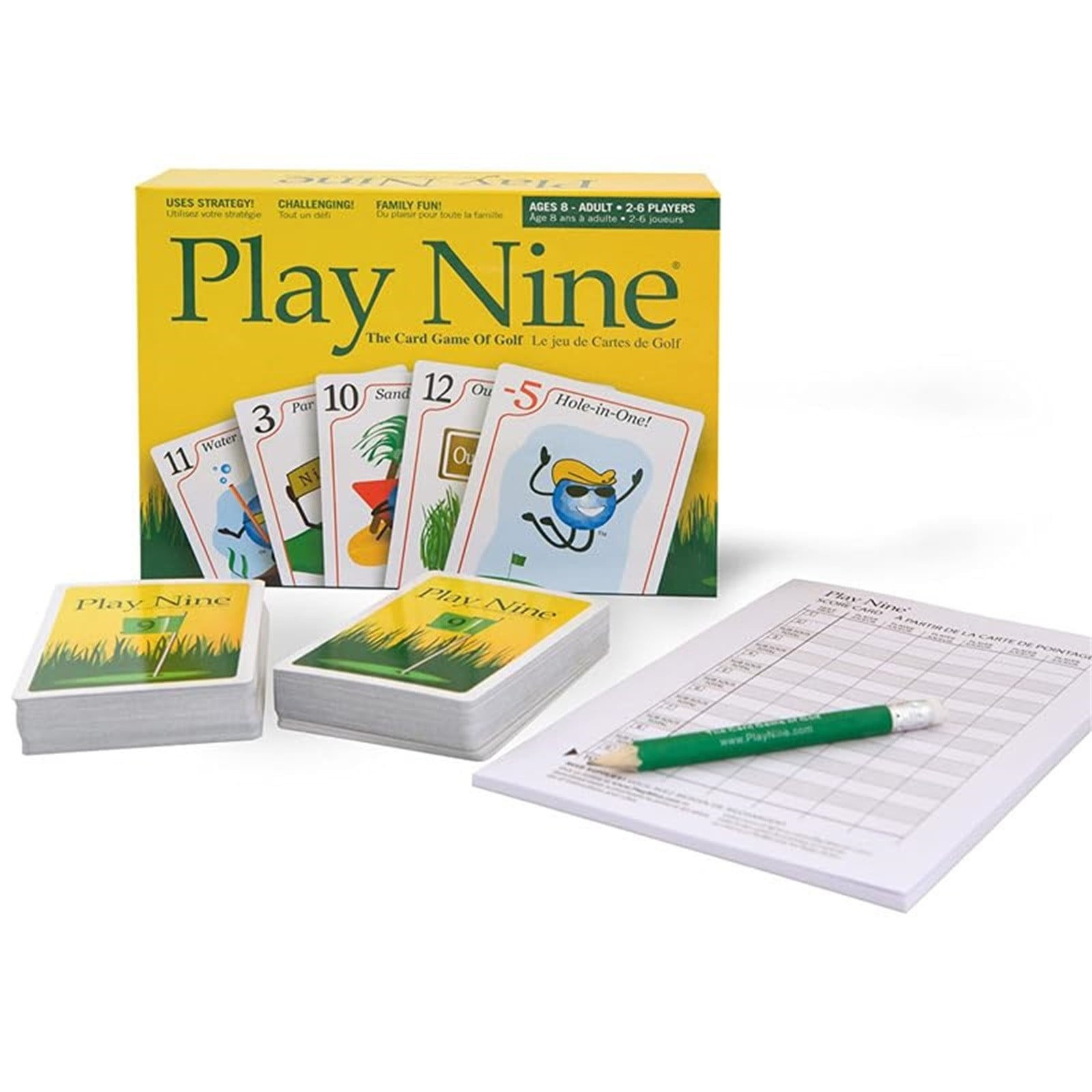 Play Nine: Family Party Fun Sport Golf Create Pairs Card Game