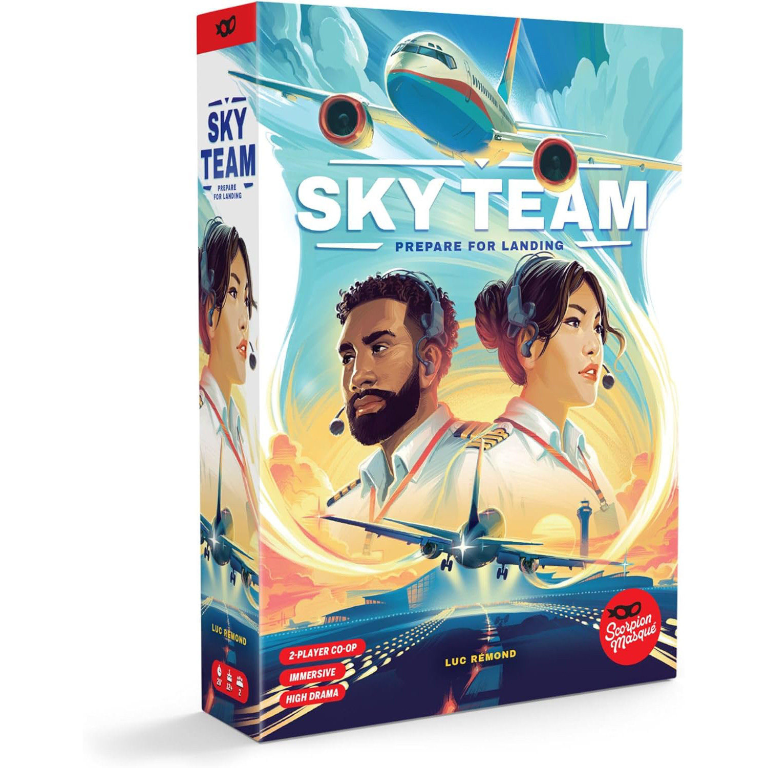 Sky Team: Family Thematic Aviation Cooperative Communication Board Game