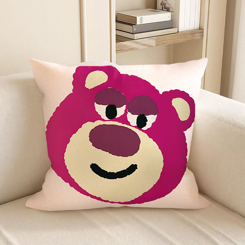 Disney Toy Story Lotso Bear Smiling Soft Stuffed Plush Pillow Multiple Sizes