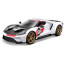 Ford GT Heritage Edition 2021 1:18 Die-cast Alloy Four-Wheel Suspension Toy Car Model