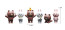 Line Friends Figure Set 6 Pcs