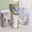 Rose Flower Bouquet Multi Color Mother's Day Graduation Gift In Clear Box 32cm 12.6inches Pink Capuccino Cream Purple