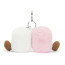 Jellycat Amuseables Pair Of Marshmallows Bag Charm 13cm 5.11inches