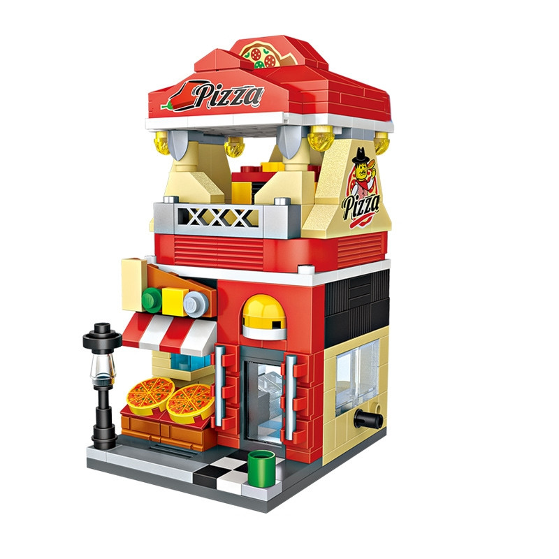Pizza Shop Brick Building Kit