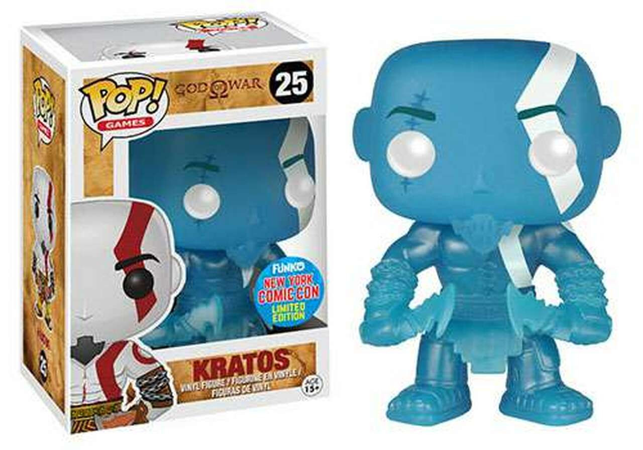 Funko Pop Kratos Blue Glow #25 Vinyl Figure