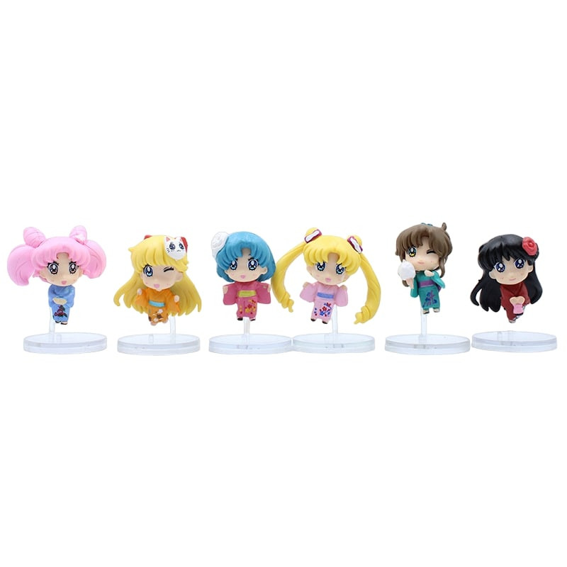 Sailor Moon Kimono Figure Set 6 Pcs
