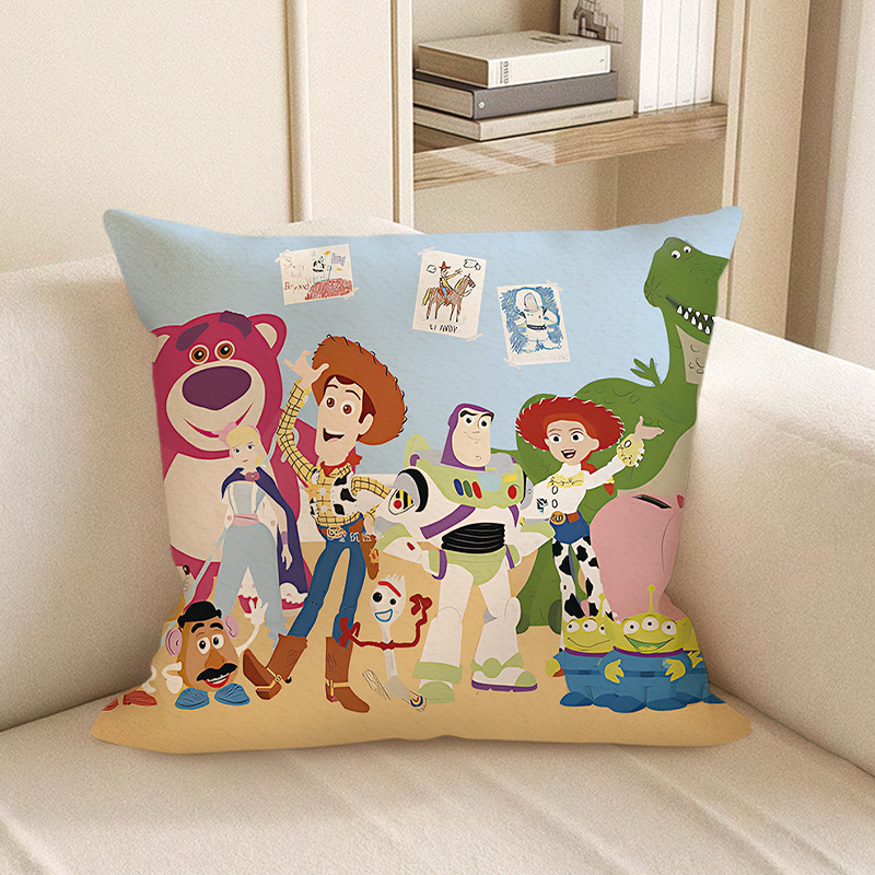 Disney Toy Story Character Group Picture Soft Stuffed Plush Pillow Multiple Sizes