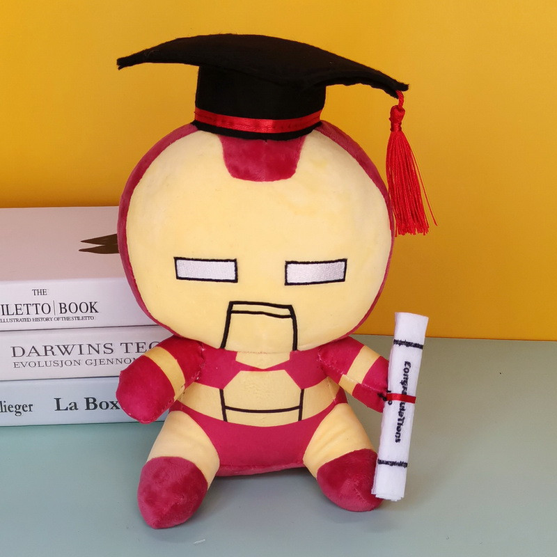 Iron Man Marvel Graduation Soft Stuffed Plush 20cm 7.87inches
