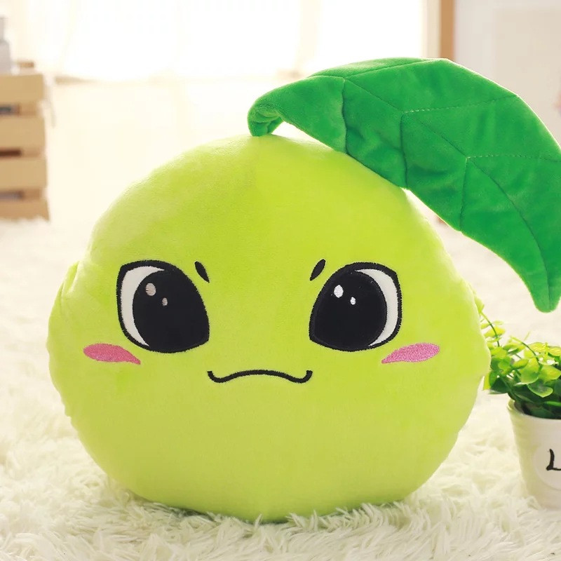Pokemon Chikorita Soft Stuffed Plush Pillow 32x28cm 12.59x11.02inches