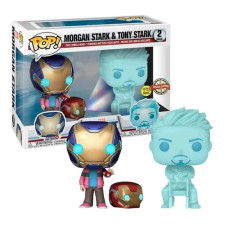 Funko Pop Marvel Morgan Stark and Tony Stark Hologram 2 Pack Vinyl Figure