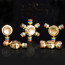 Ysiop Spinner of Hand Fidget,DIY Brass Twiddle Spinner Toy with Stainless R188 Bearing