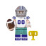 NFL Team Players Brick Minifigure Custom Set 8 Pcs