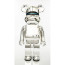 Bearbrick Sorayama Silver 400% Figure 28cm 11.02inches