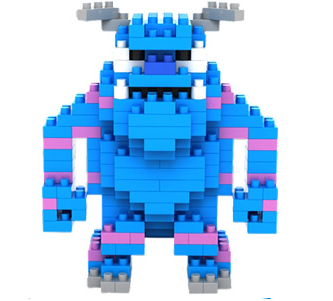 Loz Toy Nano Building Diamond Block Gift Series "James Sulley” Monsters Inc