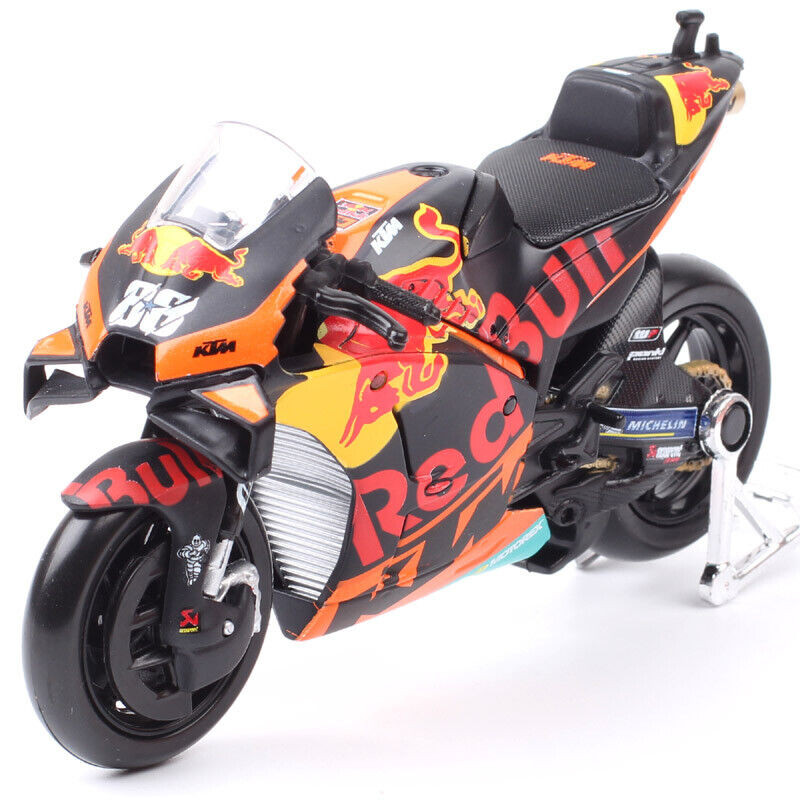 Red Bull KTM Factory Racing #88 Miguel Oliveira 2021 1:18 Die-cast Alloy Motorcycle Toy Car Model