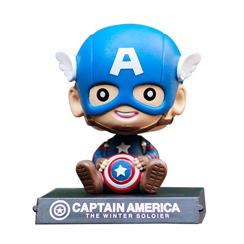 Captain America Shaking Head Figure Car Decoration Accessories